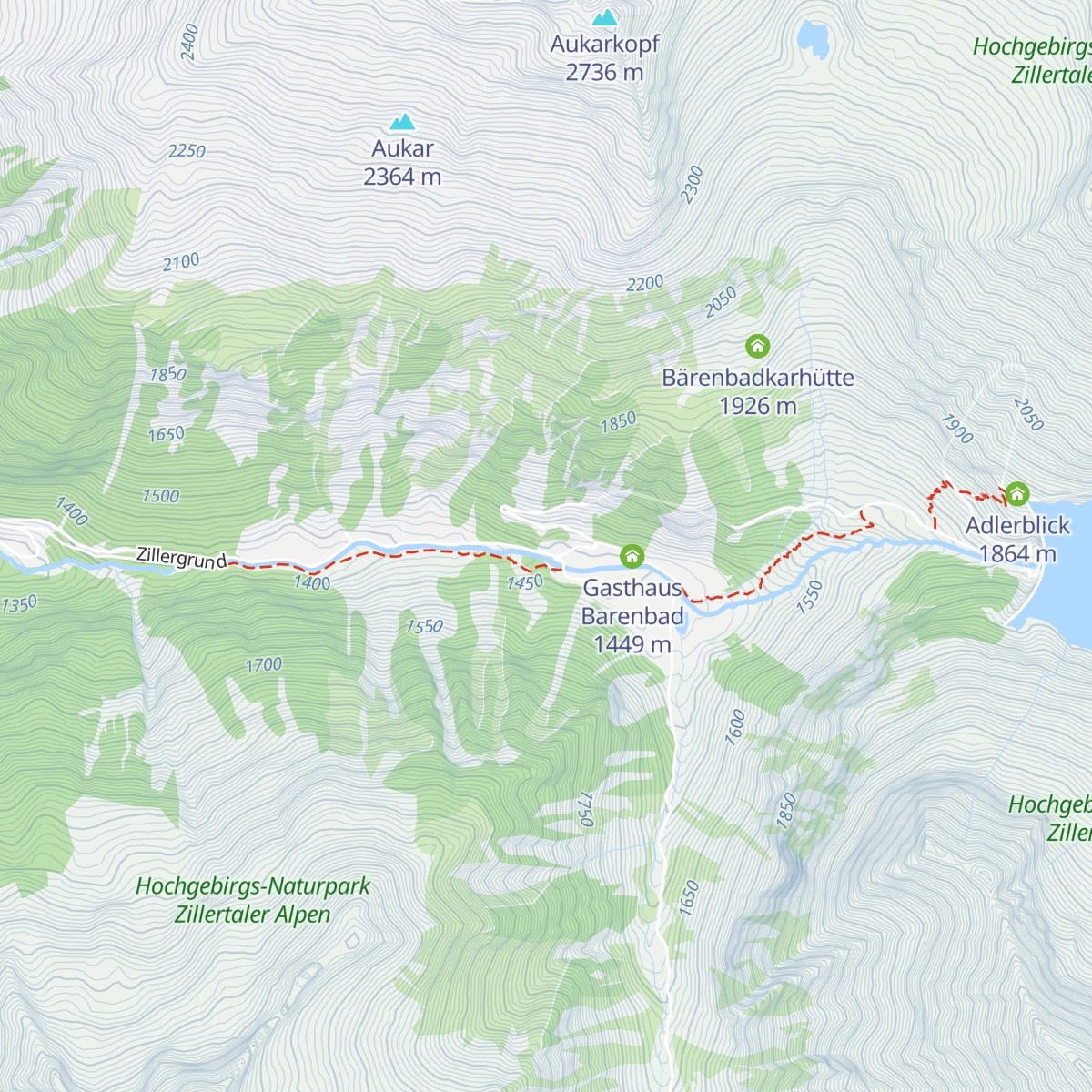 Jausenstation Bärenbadalm map
