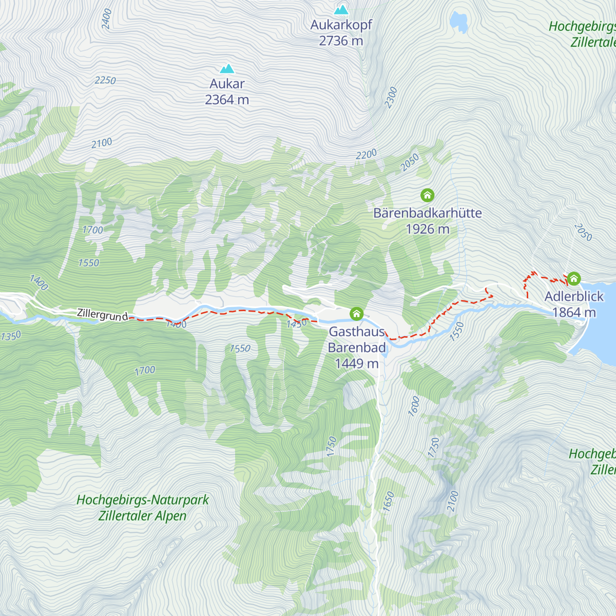 Jausenstation Bärenbadalm map