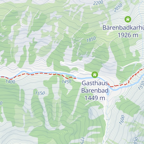 Map of Jausenstation Bärenbadalm