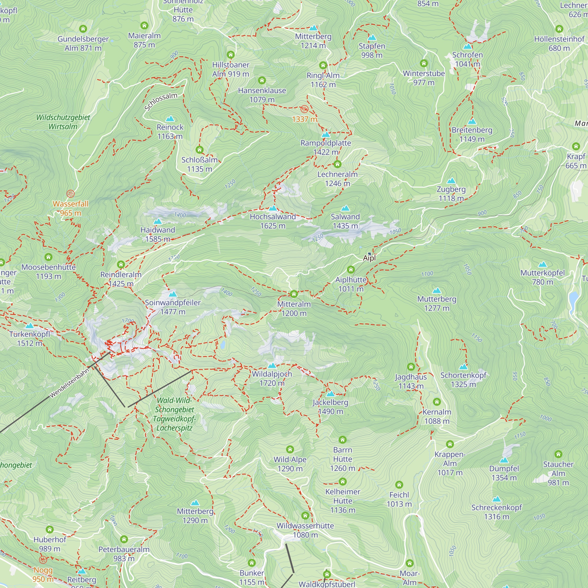 Mitteralm map