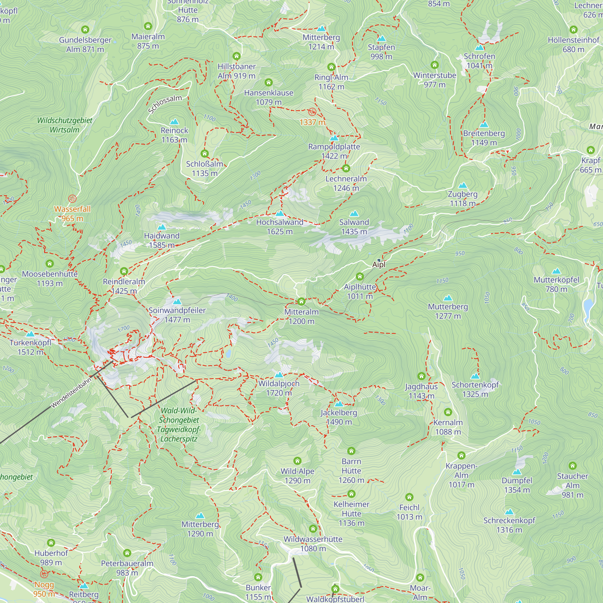 Mitteralm map