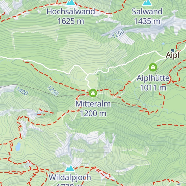 Map of Mitteralm
