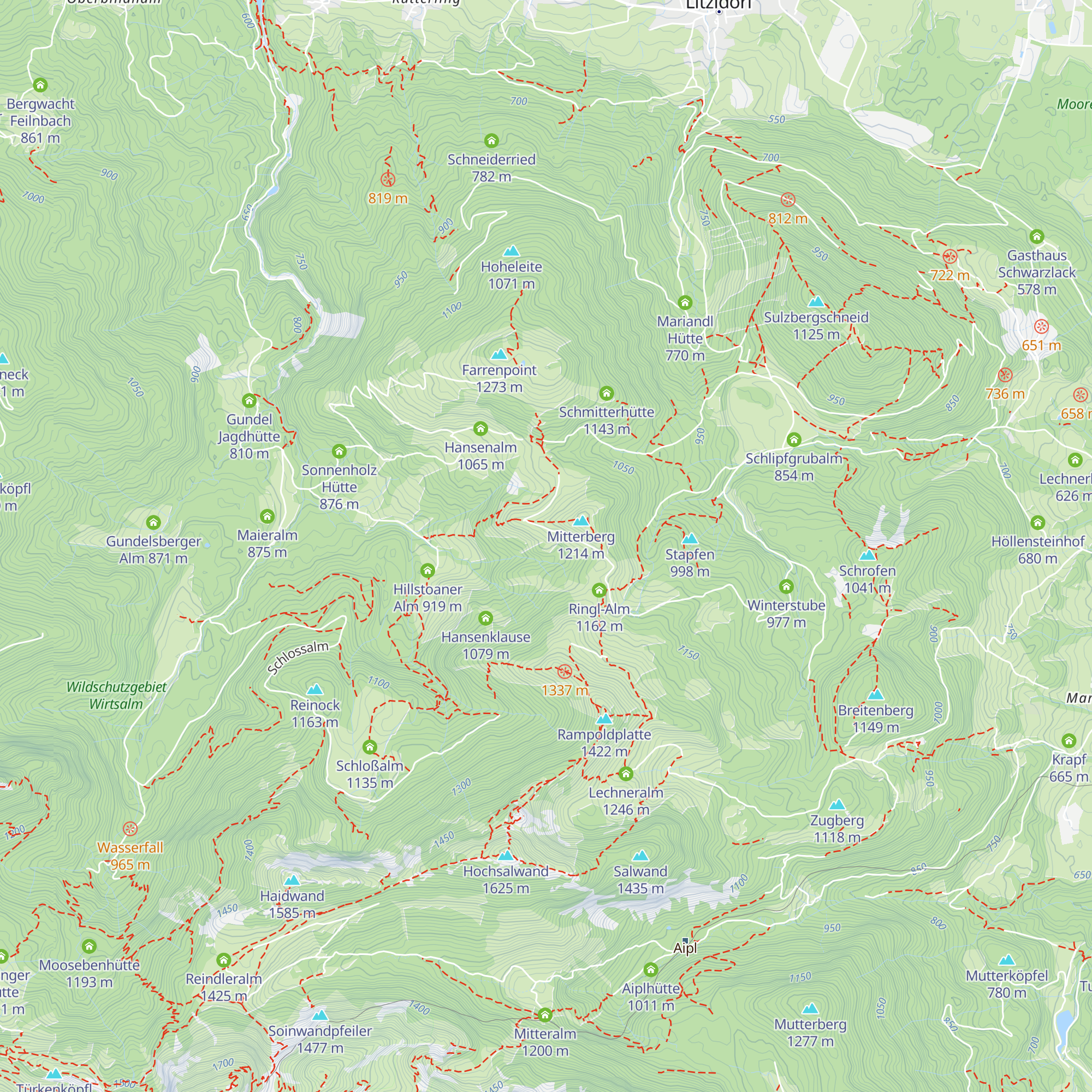 Antretteralm map