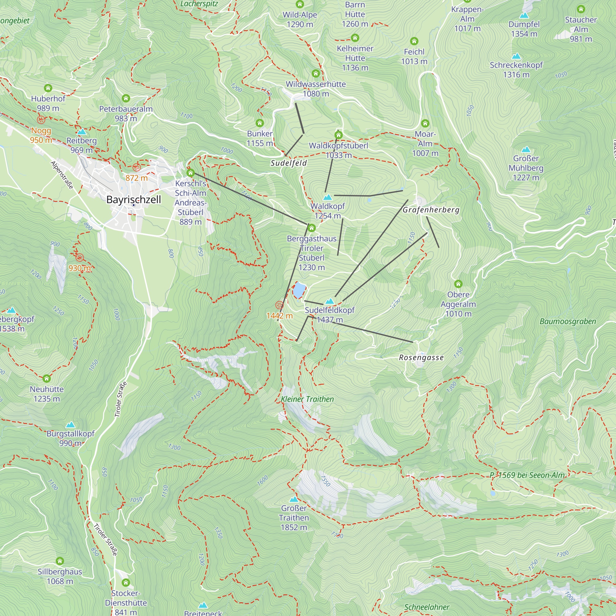 Speck-Alm map