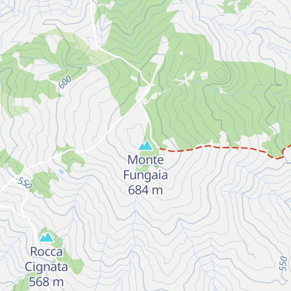 Map of Monte Fungaia