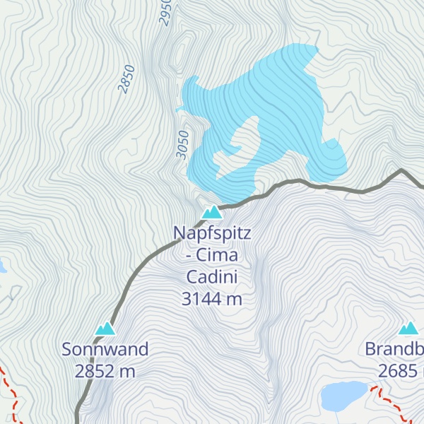 Map of Napfspitz - Cima Cadini