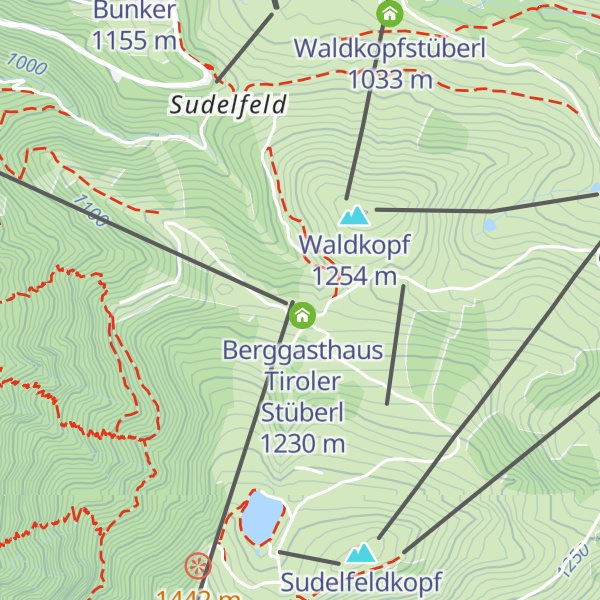 Map of Bergrettungsstützpunkt Mittleres Sudelfeld