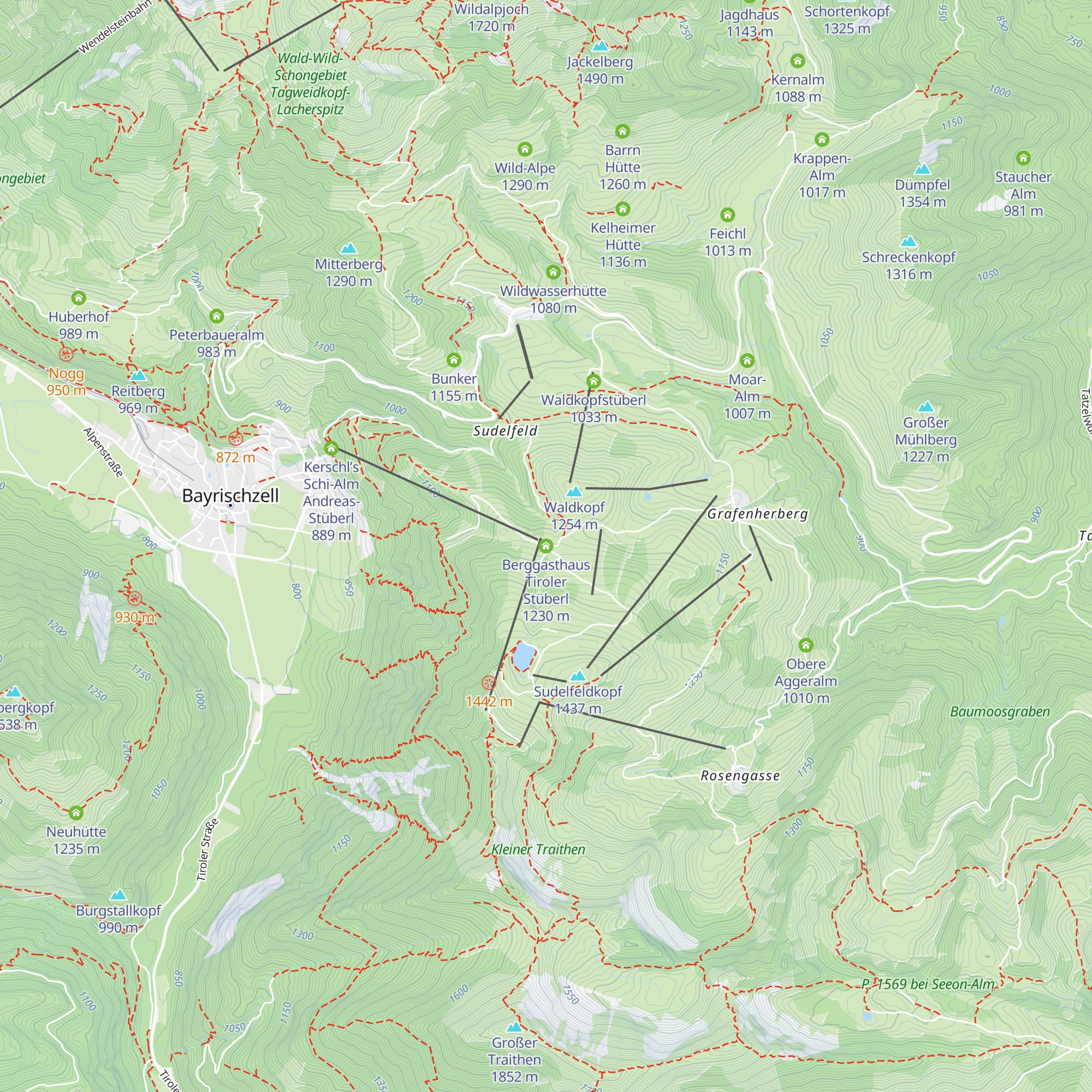 Berggasthaus Tiroler Stüberl map