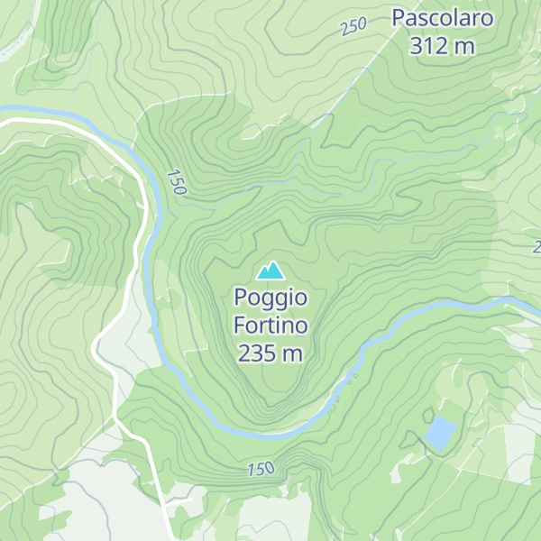 Map of Poggio Fortino
