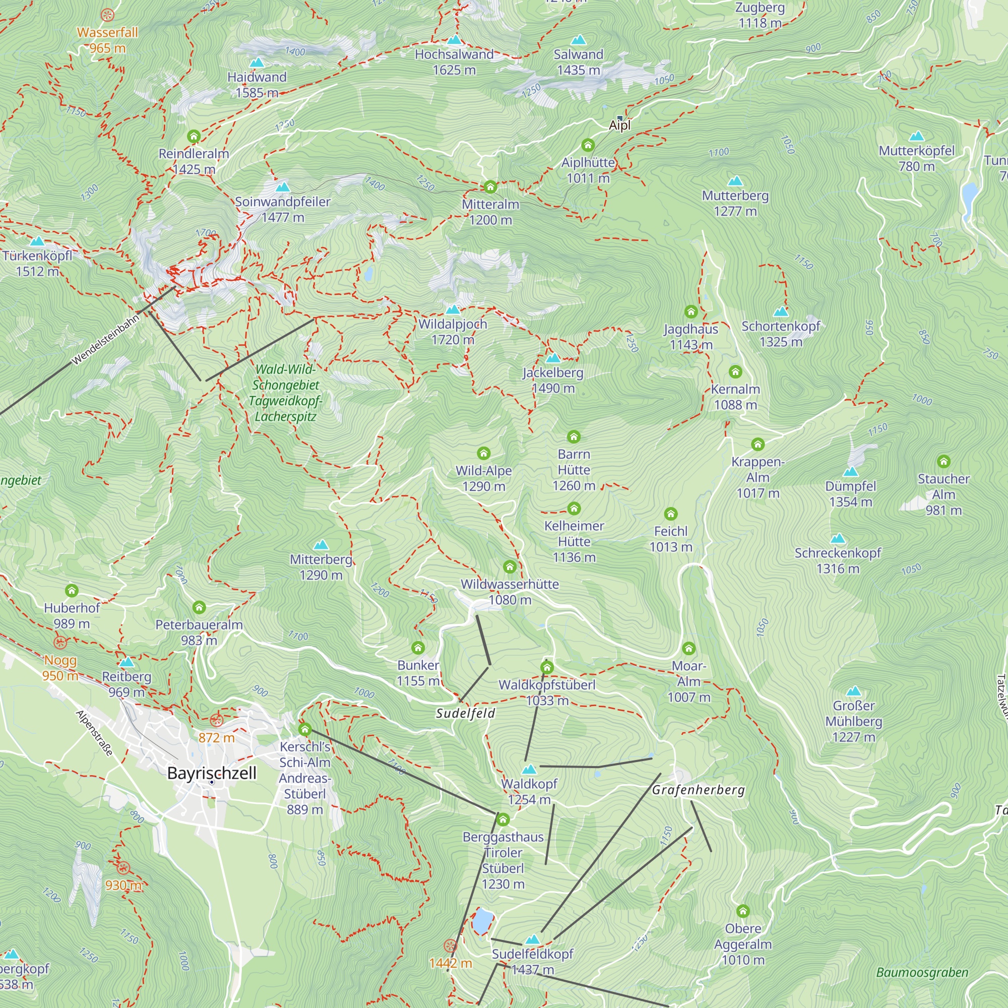 Schweinsteiger Alpe map