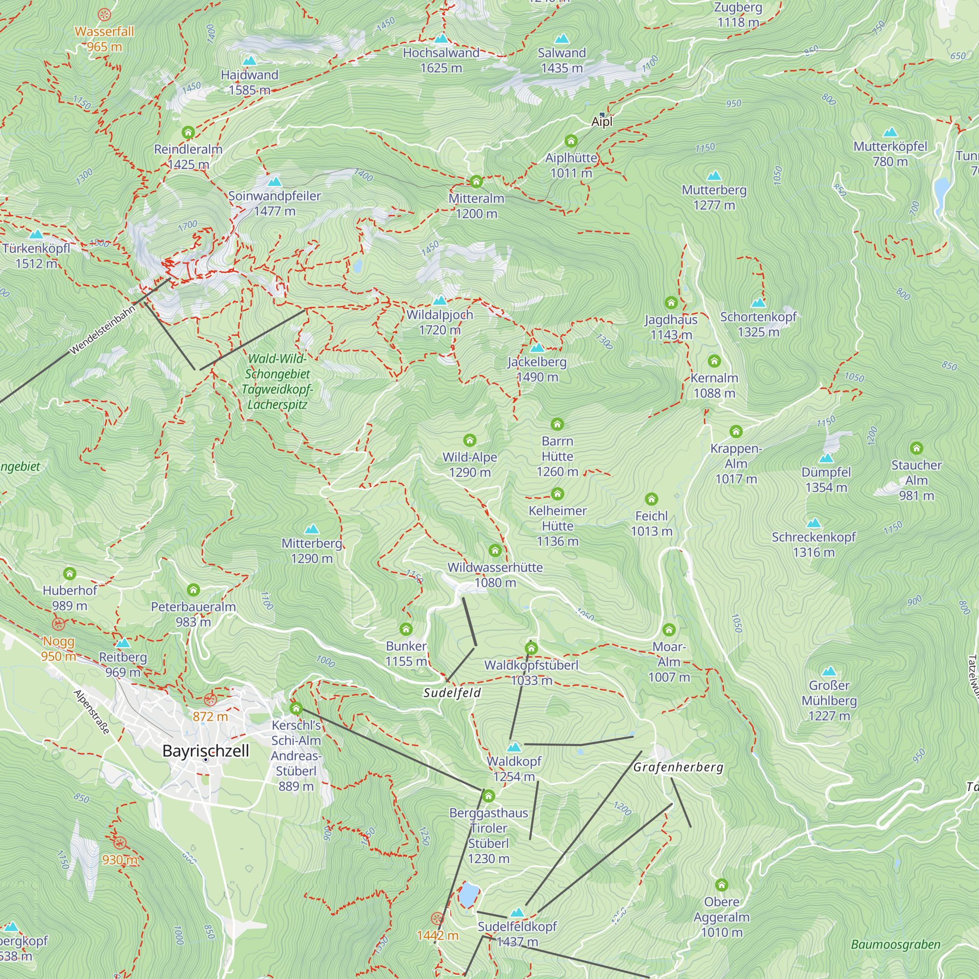 Schweinsteiger Alpe map
