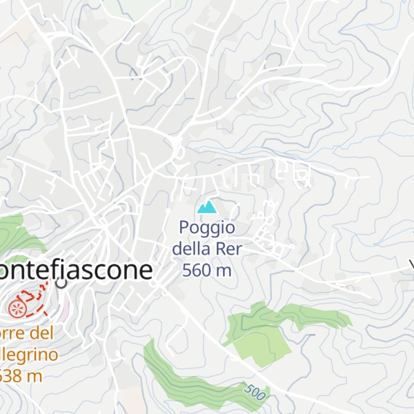 Map of Poggio della Rer