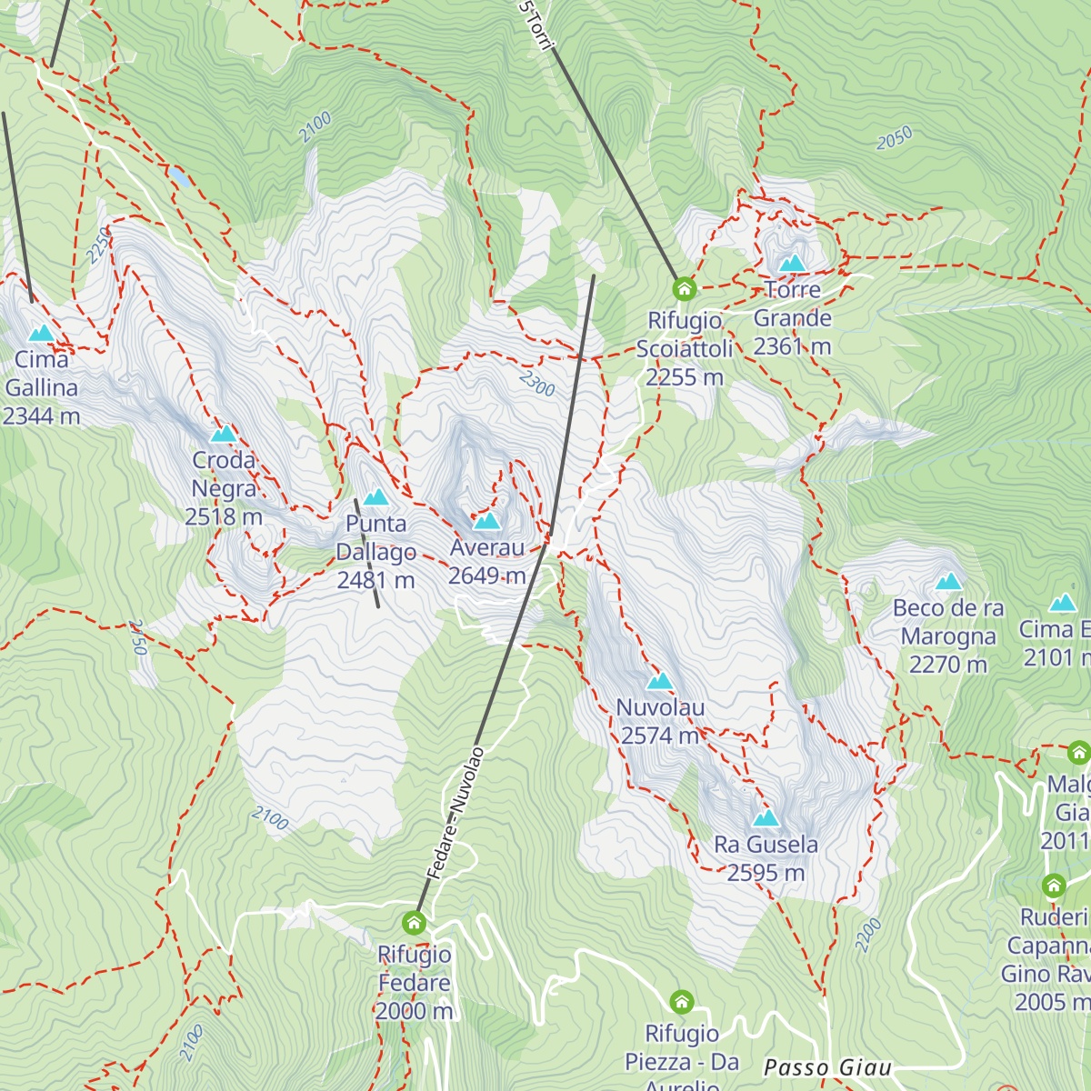 stazione seggiovia a monte map
