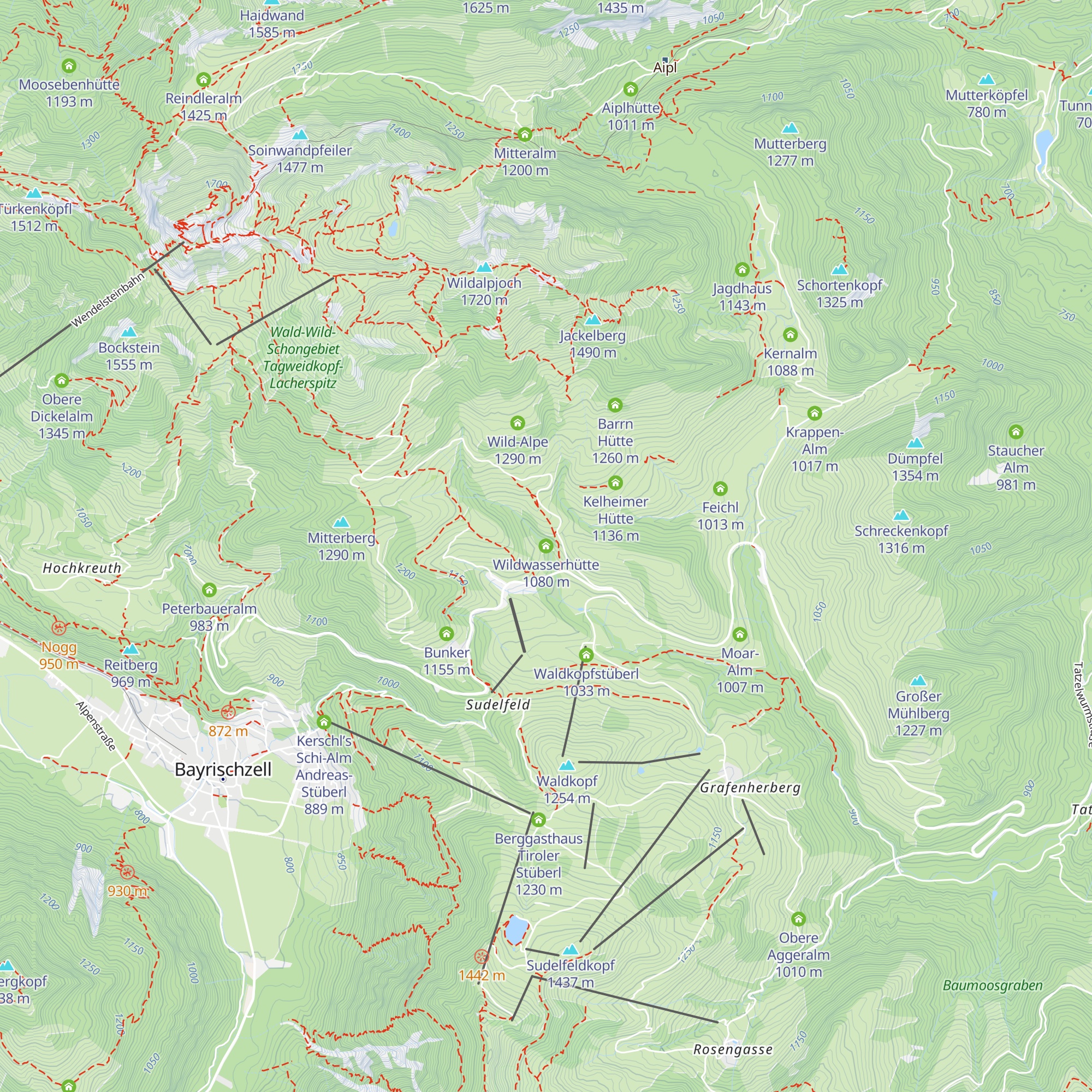 Wildwasserhütte map