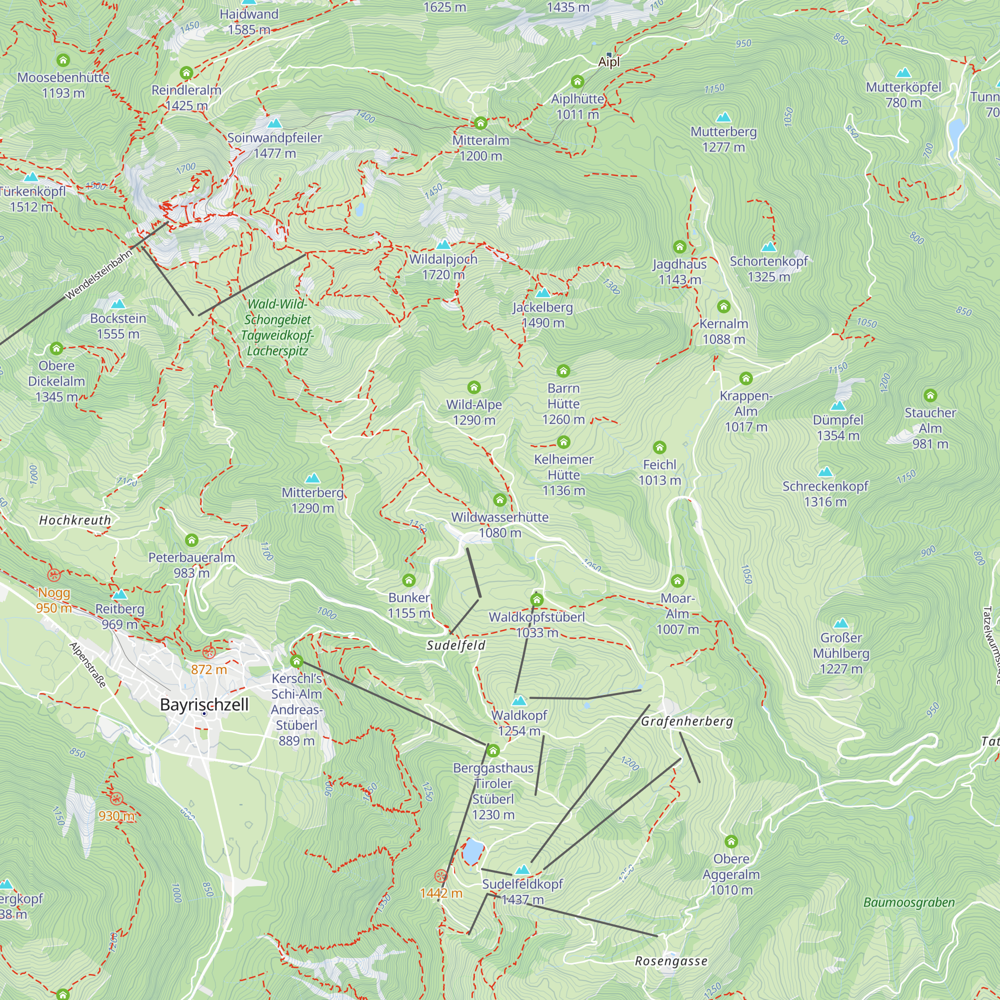 Wildwasserhütte map