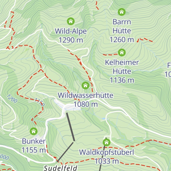 Map of Wildwasserhütte