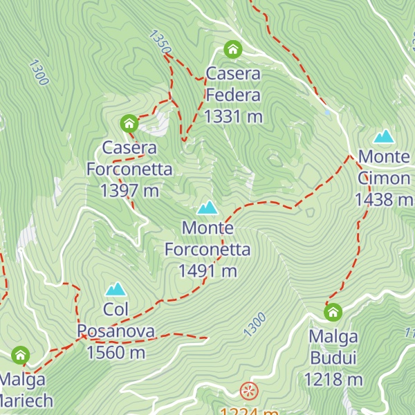 Map of Monte Forconetta
