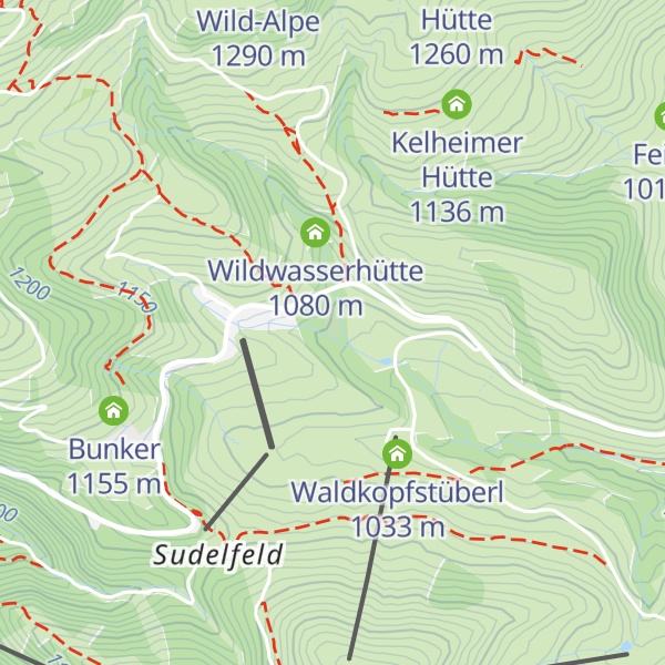 Map of Münchner Hütte