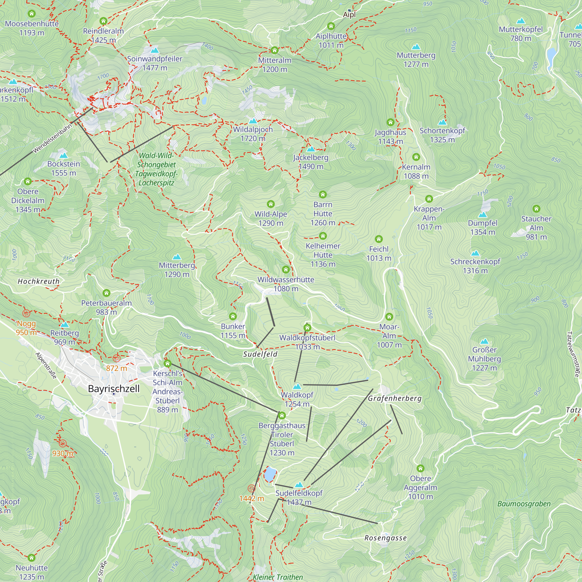 Himmelmoos Alm Hütte map