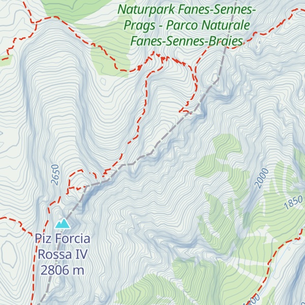 Map of Piz Forcia Rossa II