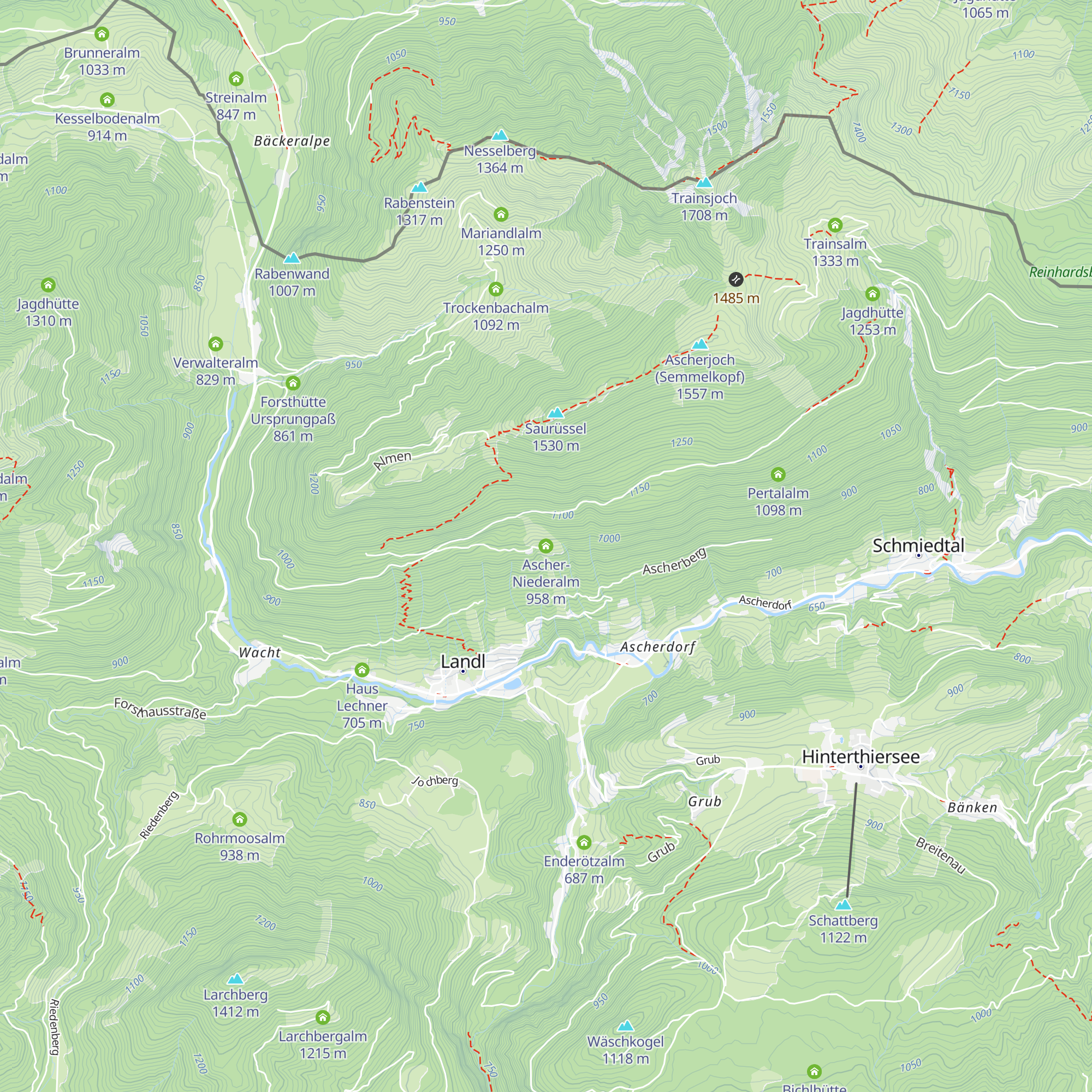 Ascher-Niederalm map