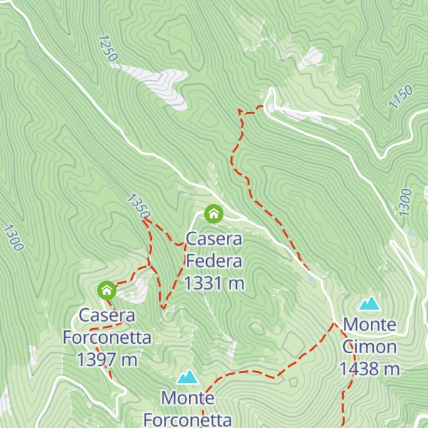 Map of Casera Federa