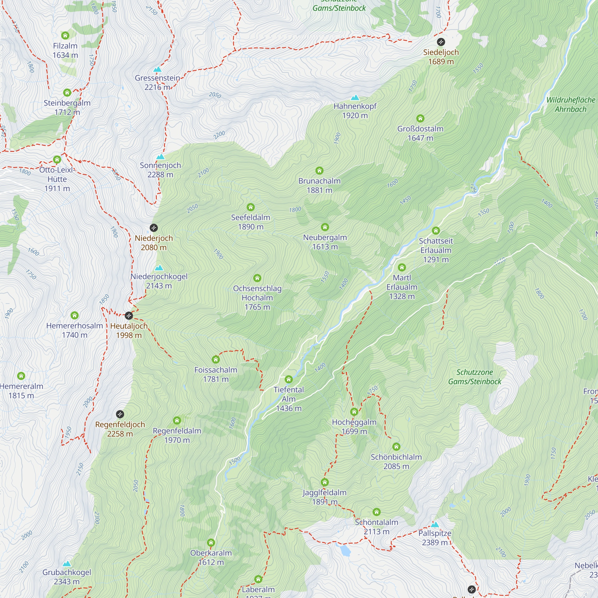Ochsenschlag Niederalm map