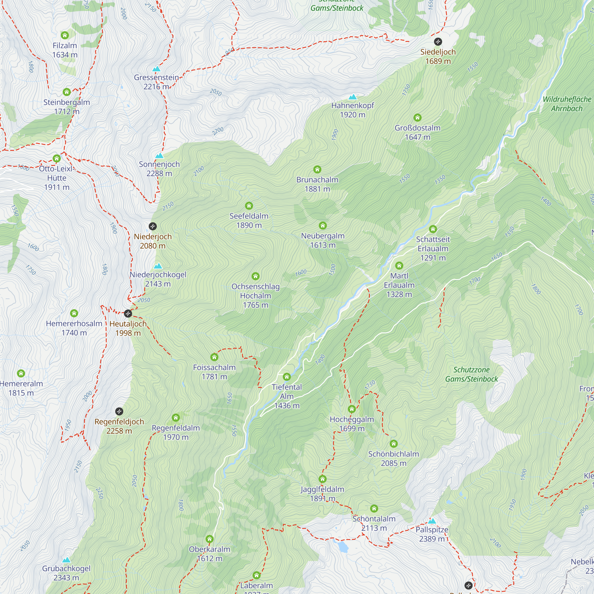 Ochsenschlag Niederalm map