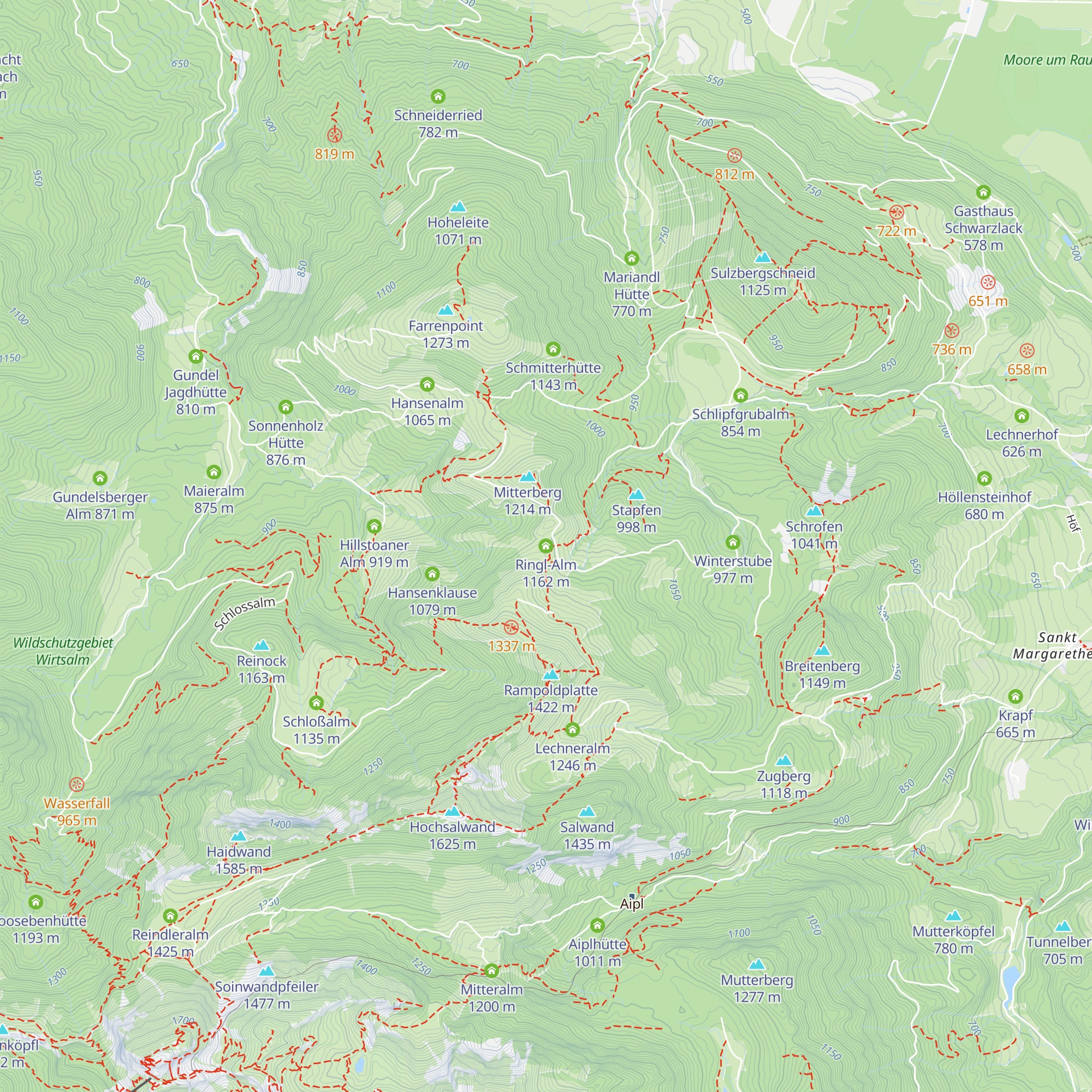 Ringl-Alm map