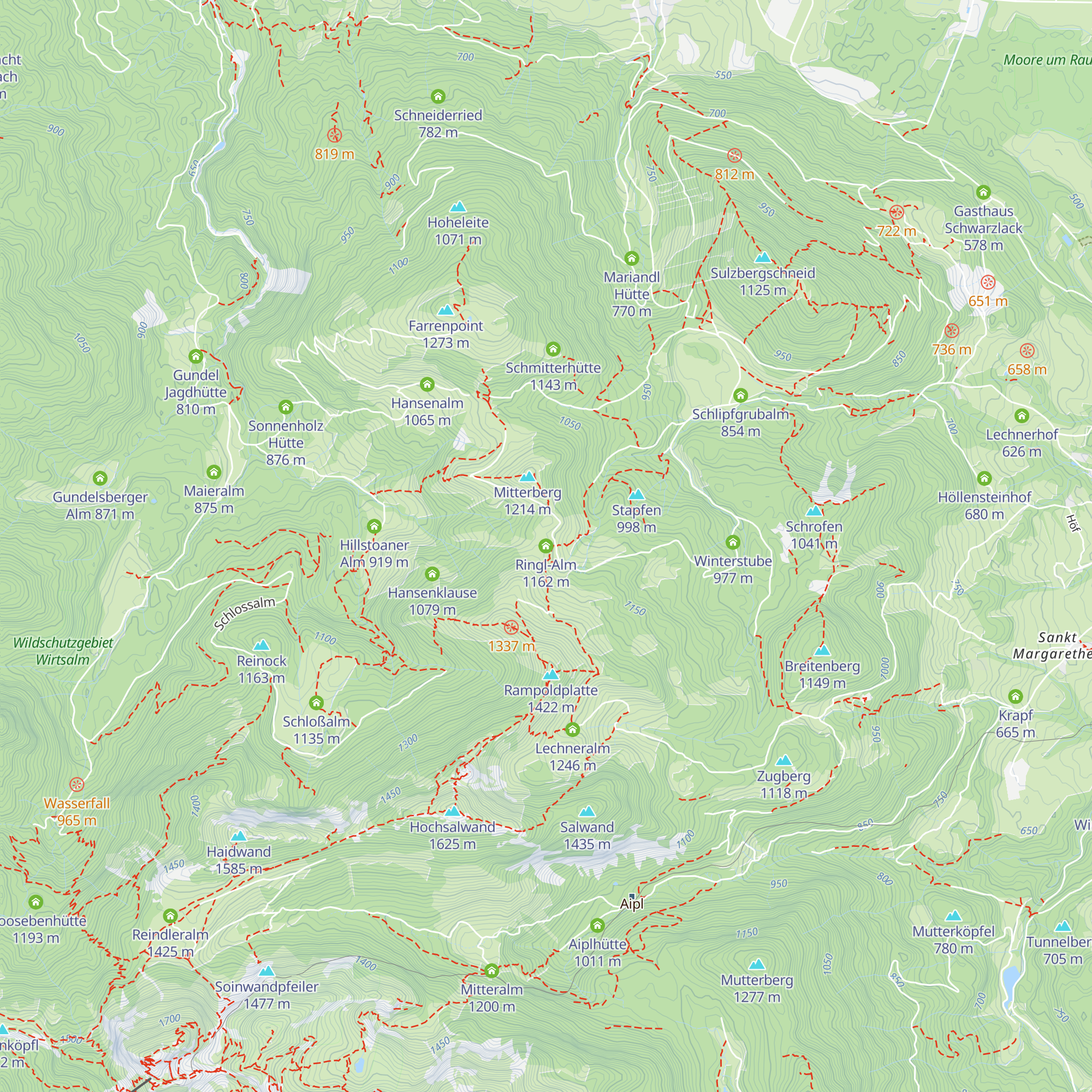 Ringl-Alm map