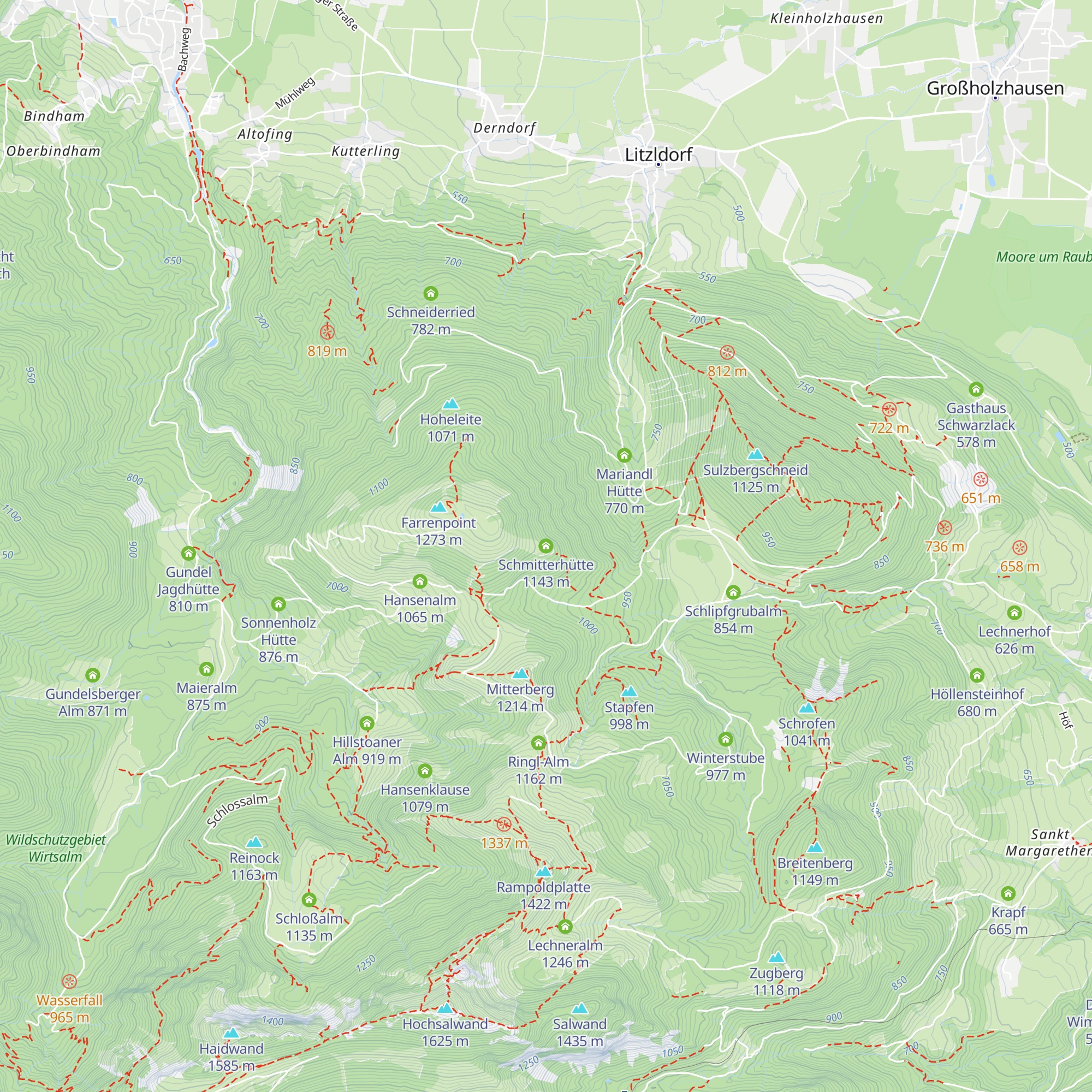 Schmitterhütte map