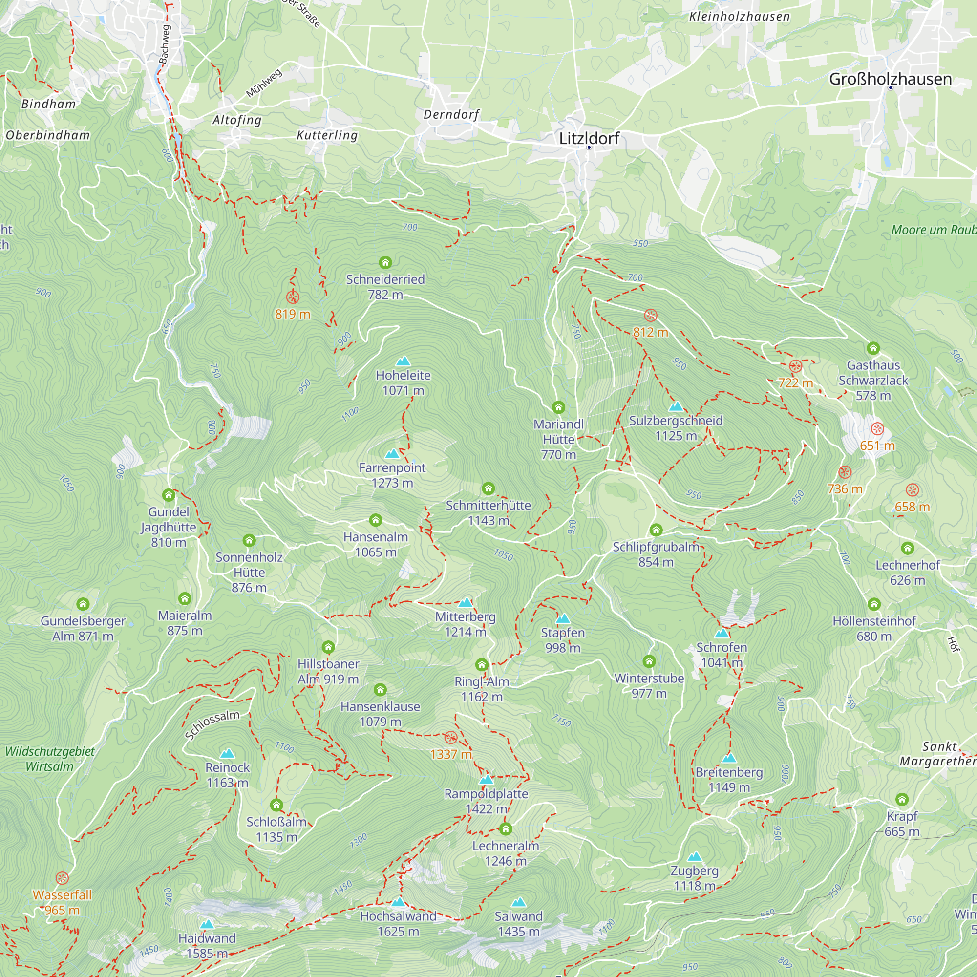 Schmitterhütte map