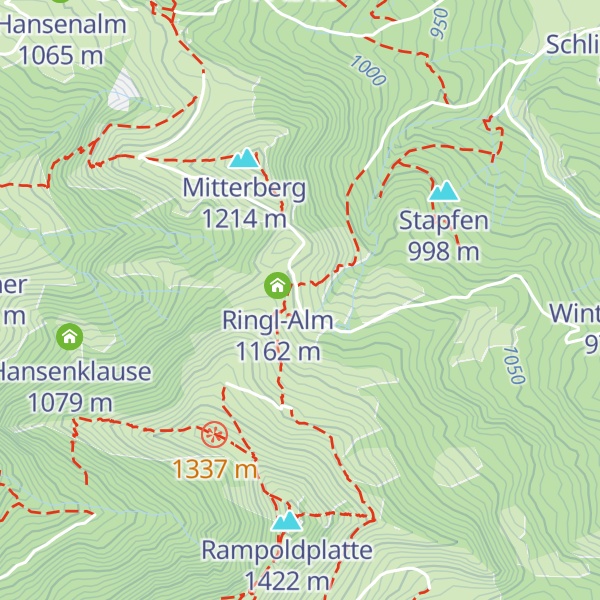 Map of Schuhbräualm