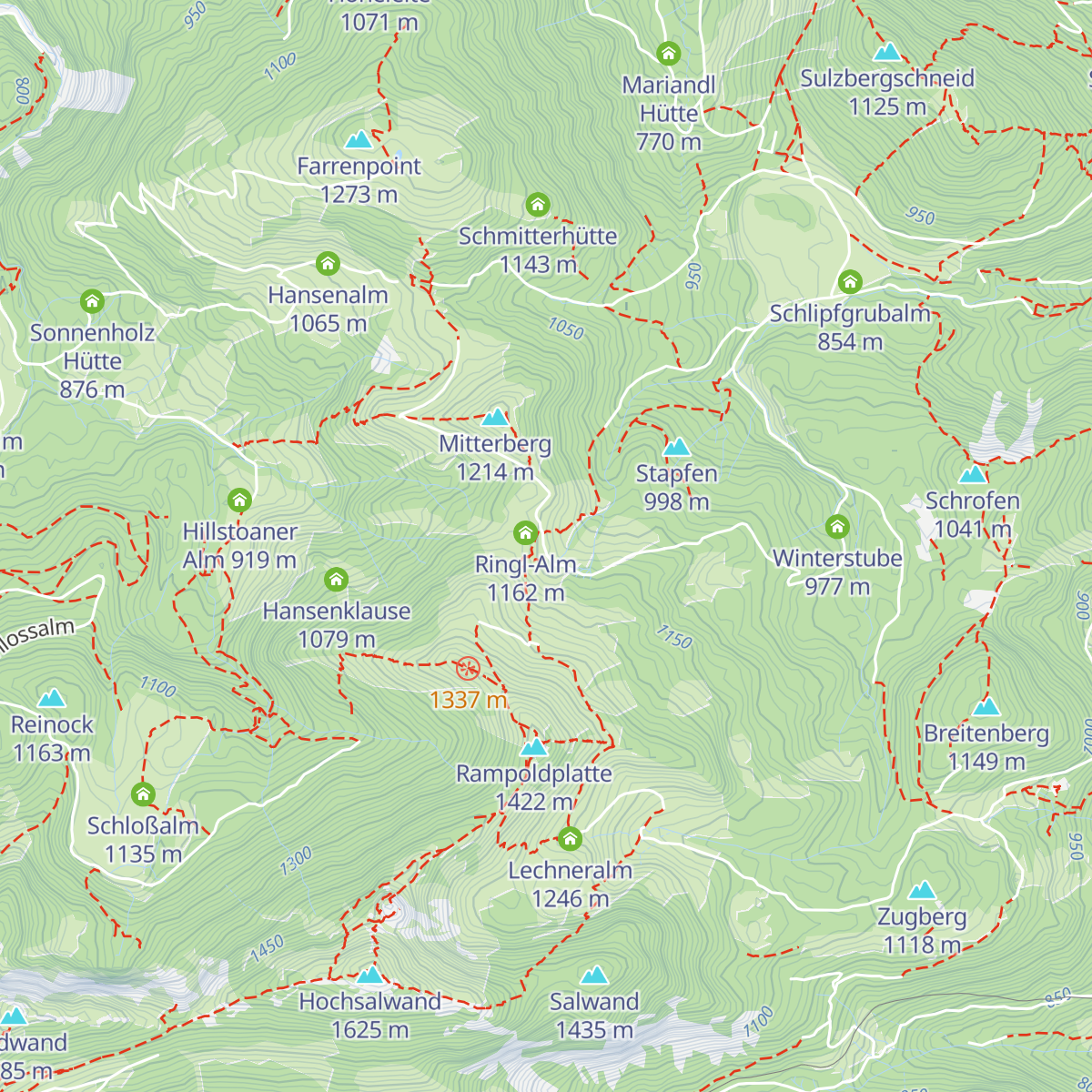 Schuhbräualm map