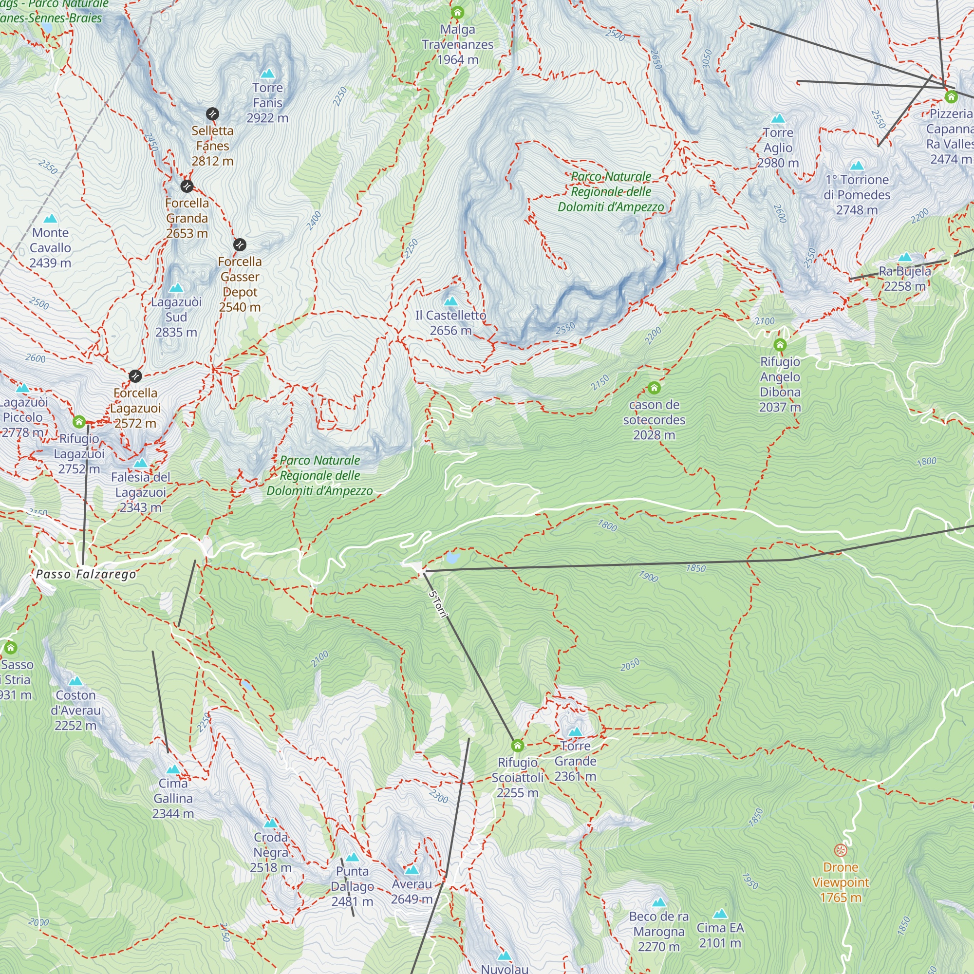 Cason de Rozes map