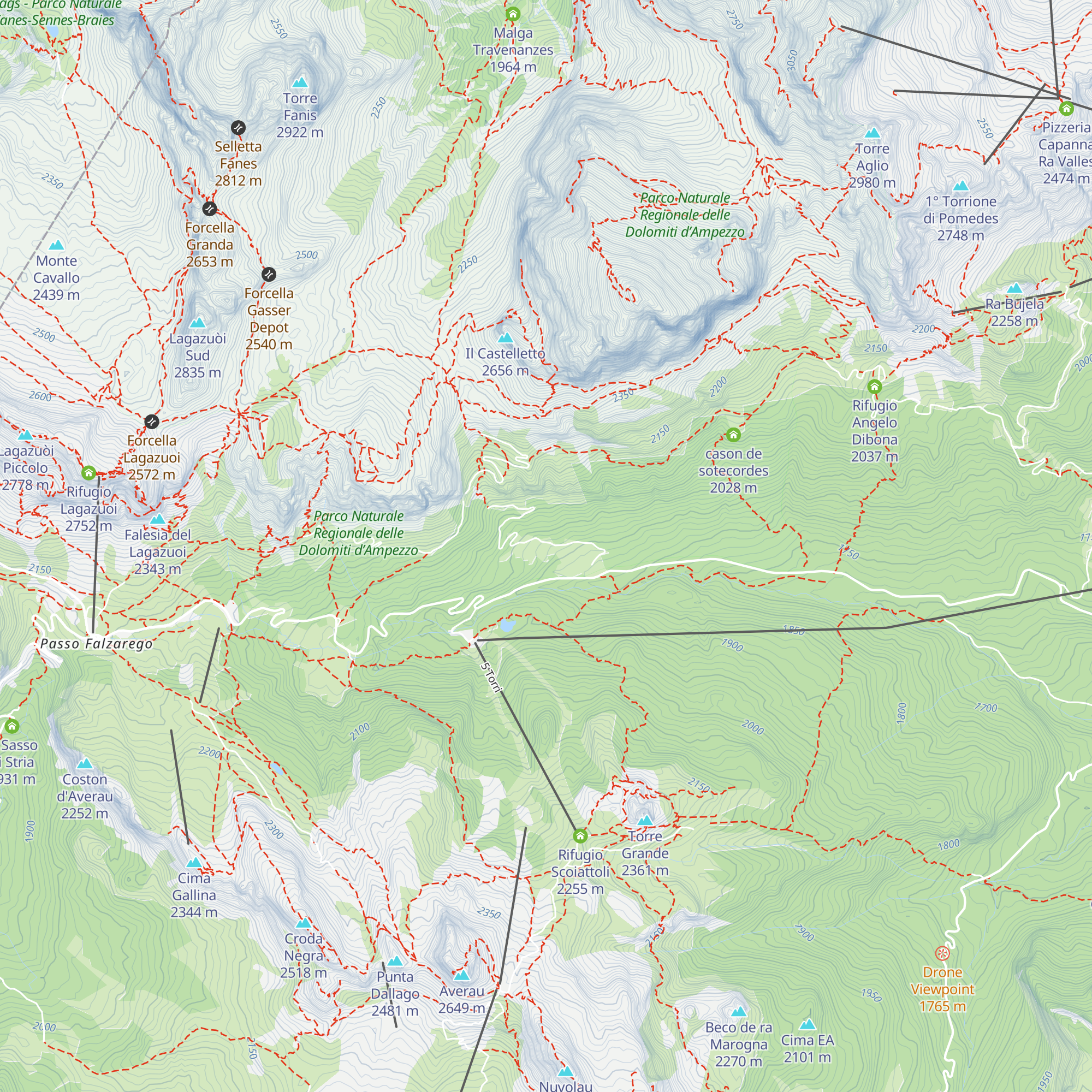 Cason de Rozes map