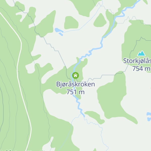 Map of Bjøråskroken