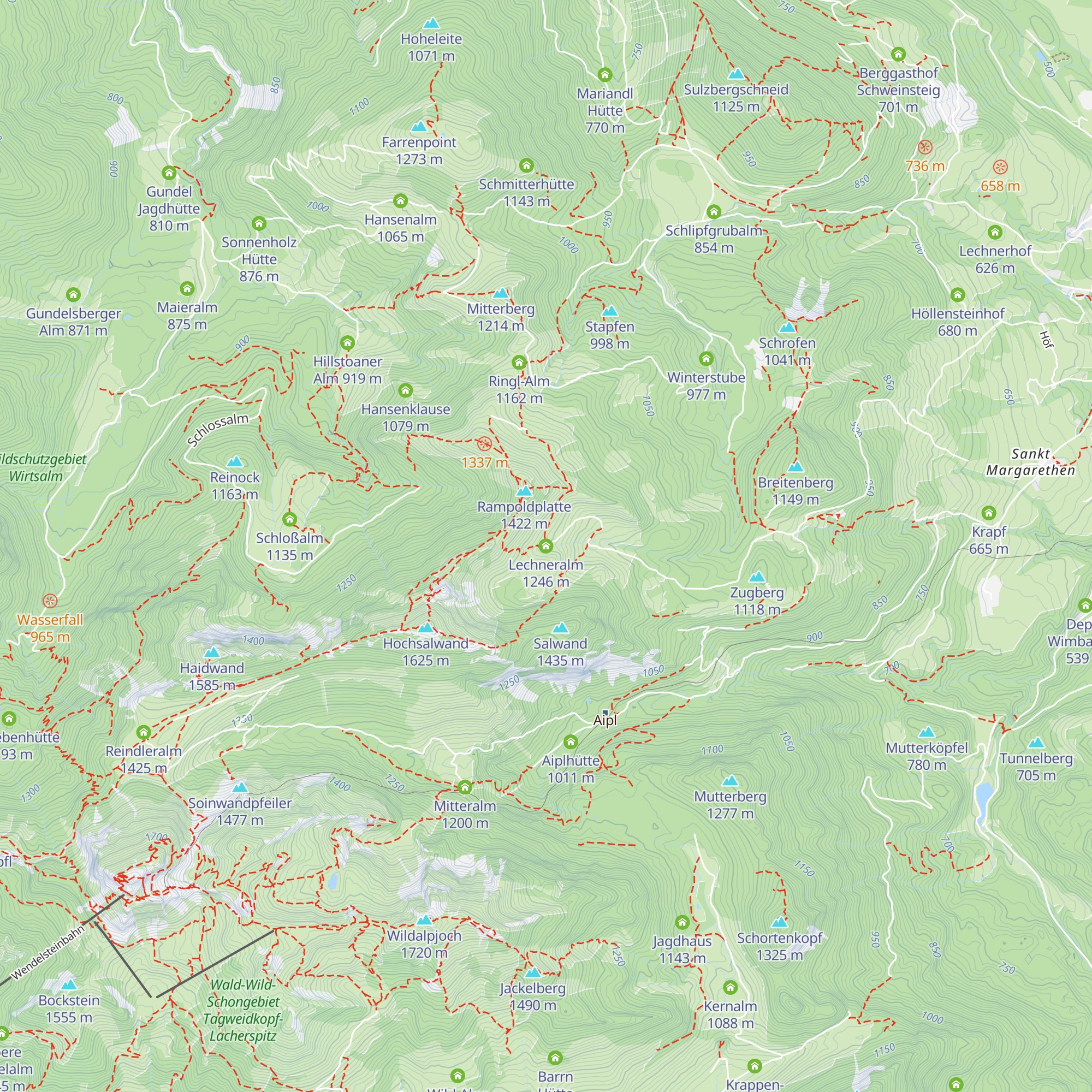 Lechneralm map