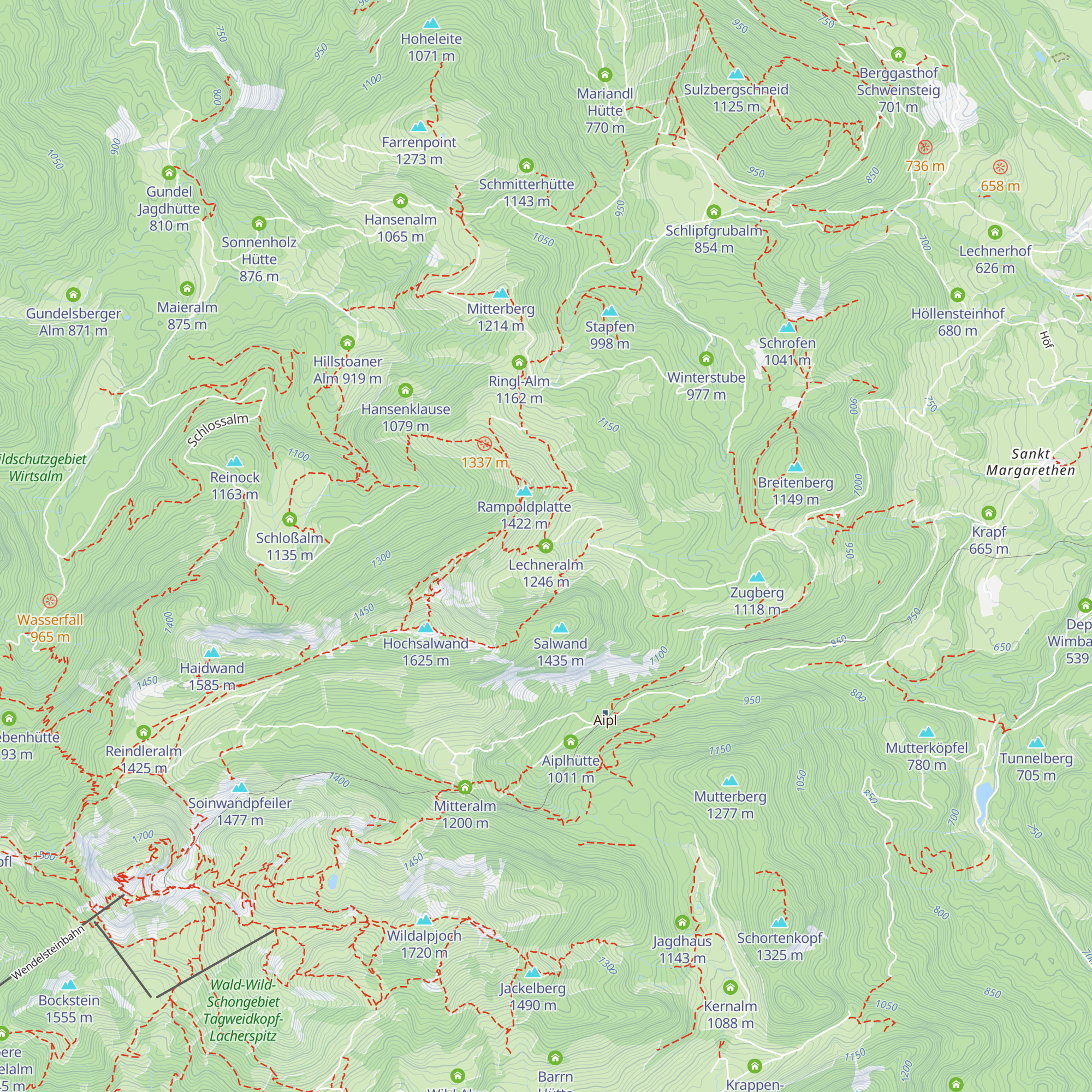 Lechneralm map