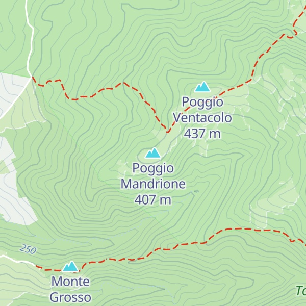 Map of Poggio Mandrione