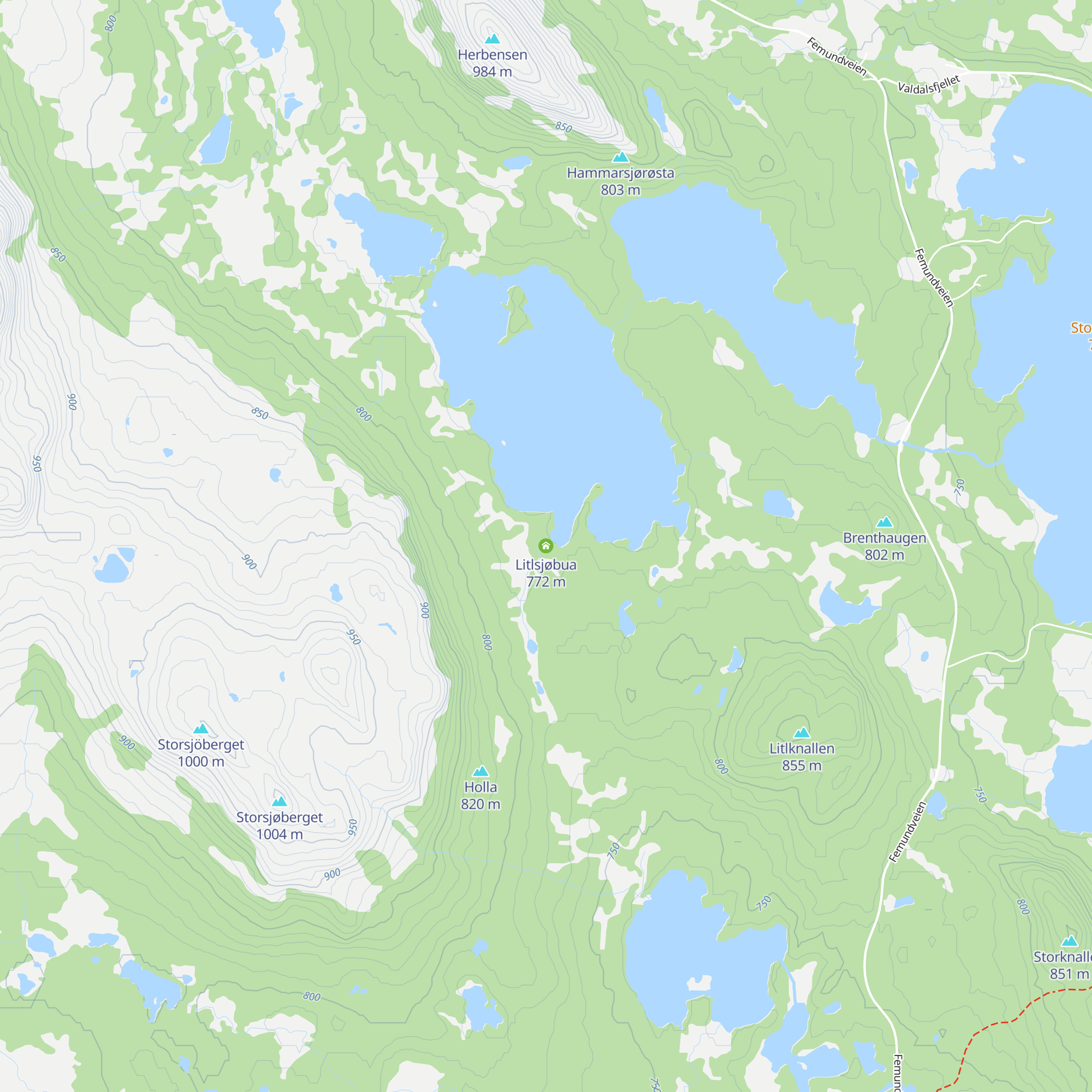 Litlsjøbua map