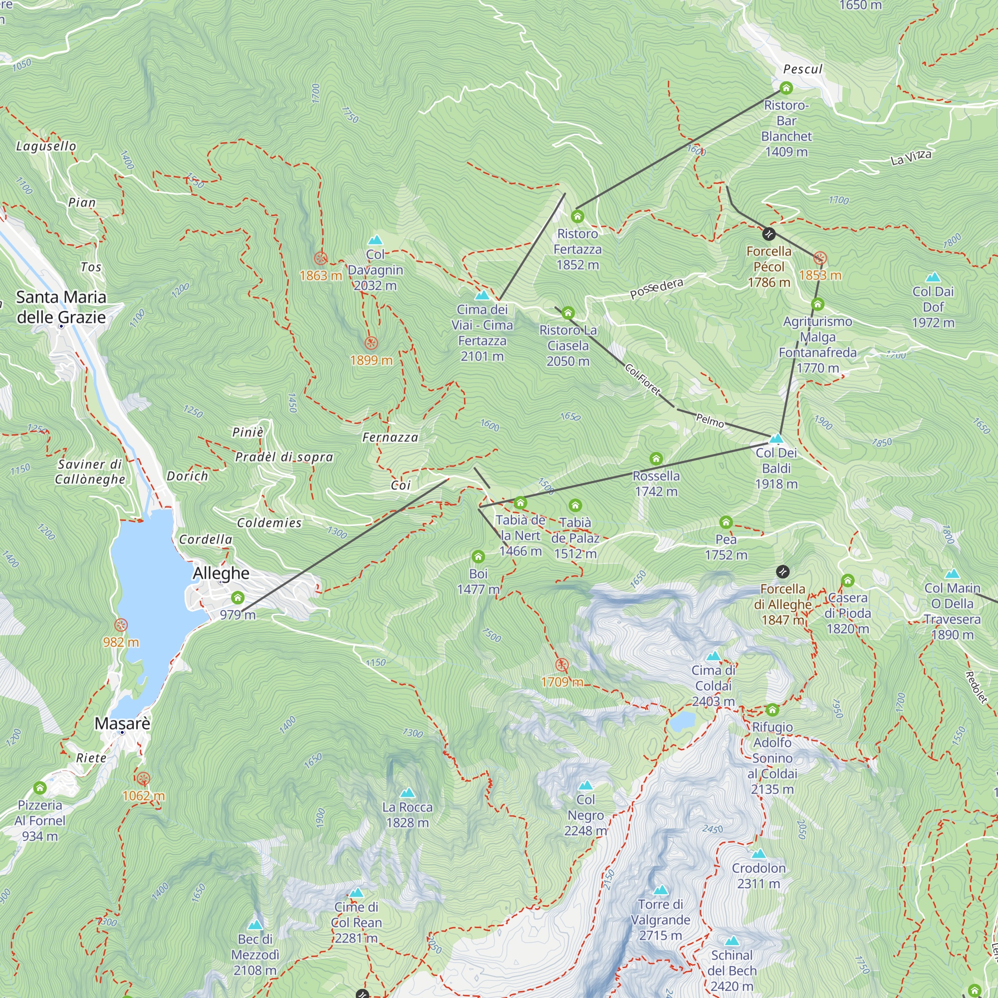 Baita Scoiattolo map