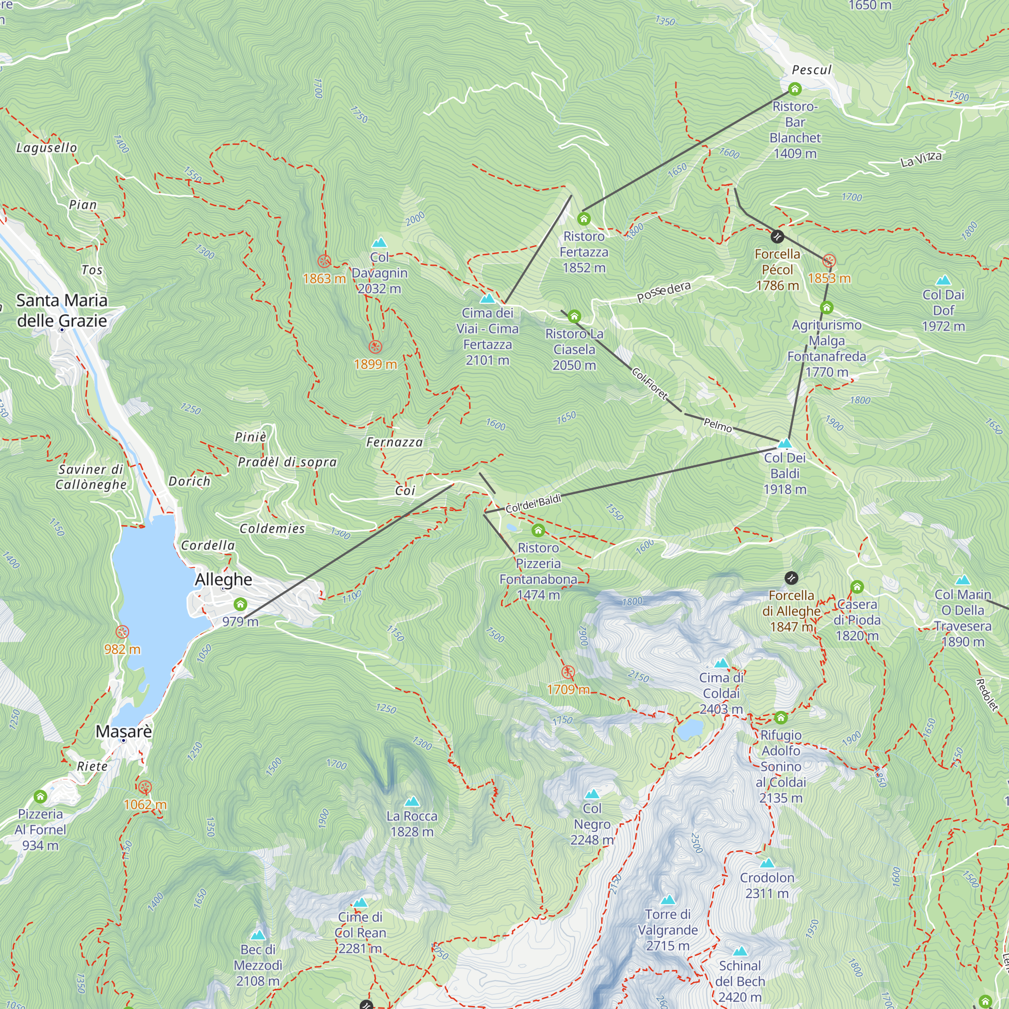 Baita Scoiattolo map