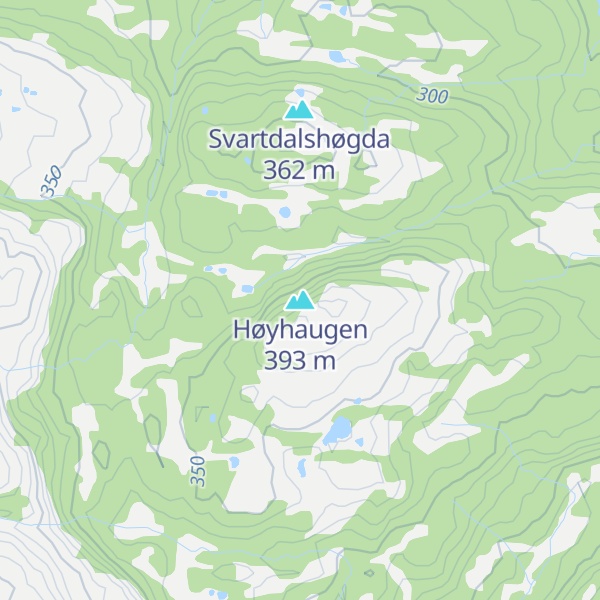 Map of Høyhaugen