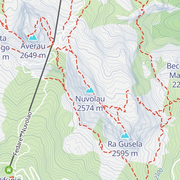 Map of Nuvolau