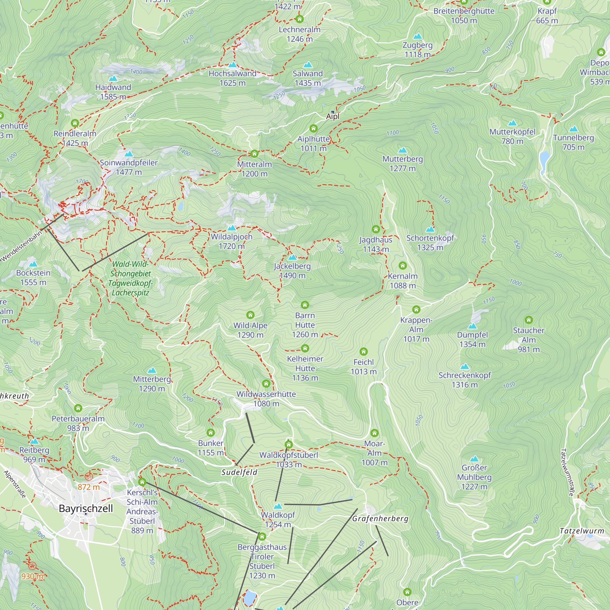 Barrn Hütte map