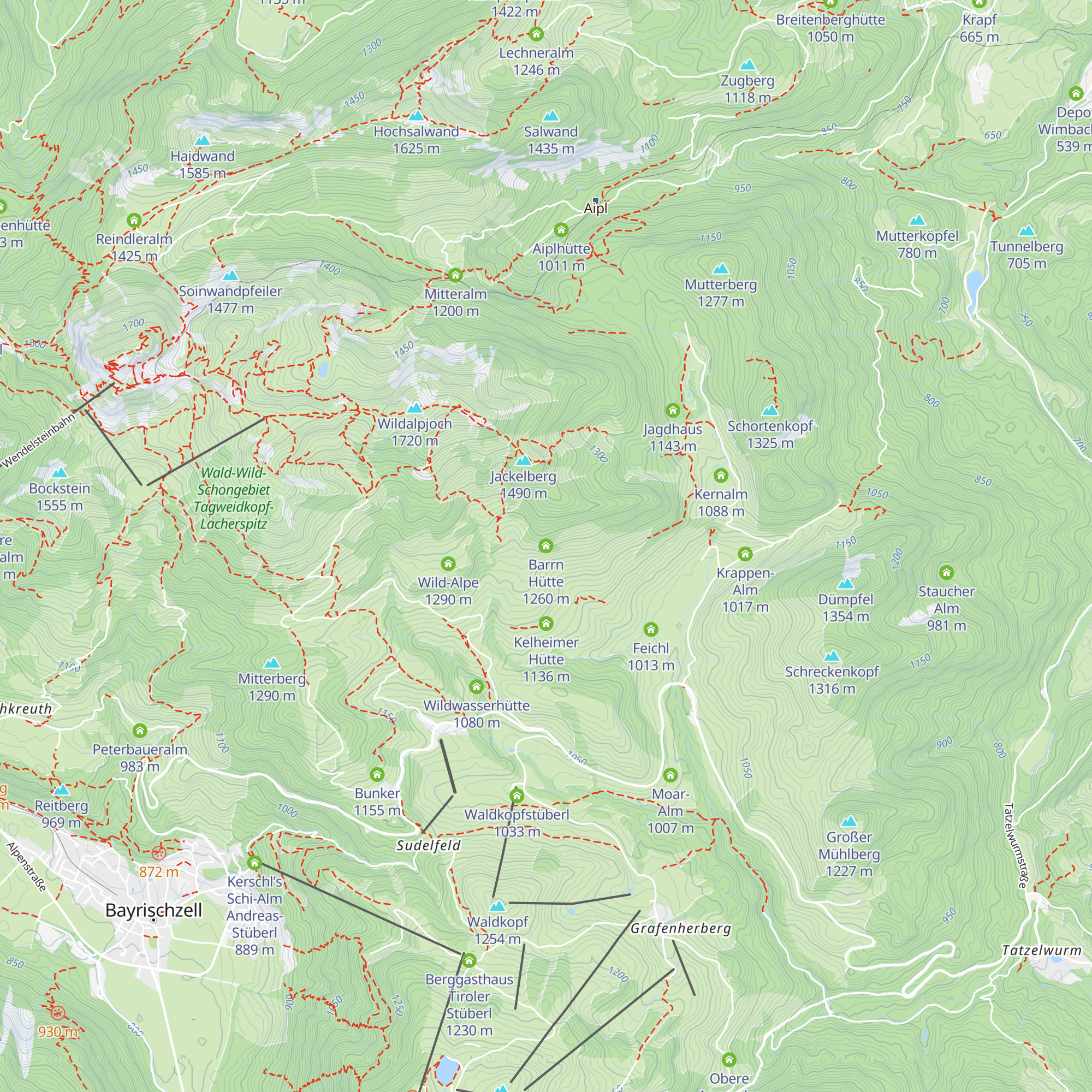 Barrn Hütte map