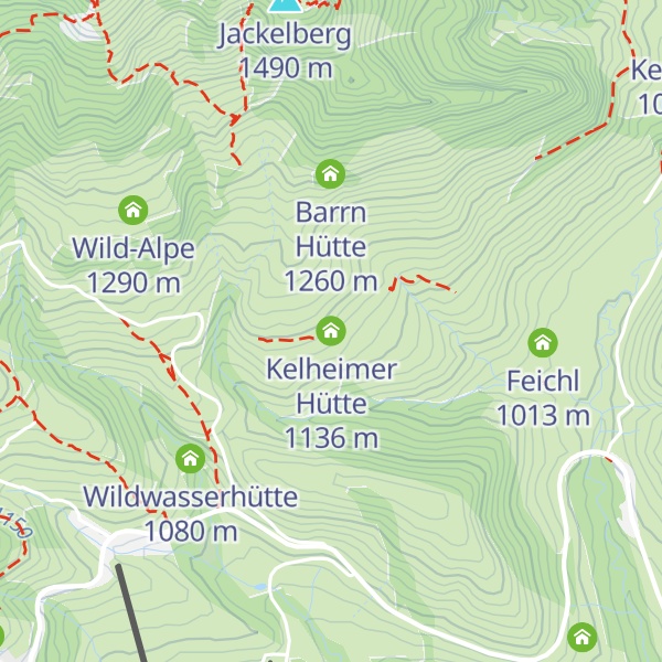 Map of Kelheimer Hütte