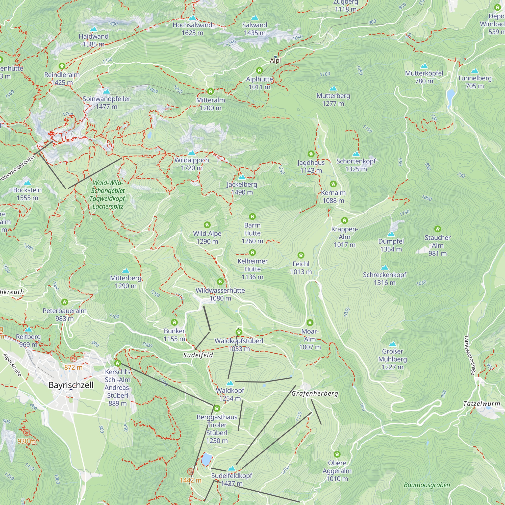 Kelheimer Hütte map