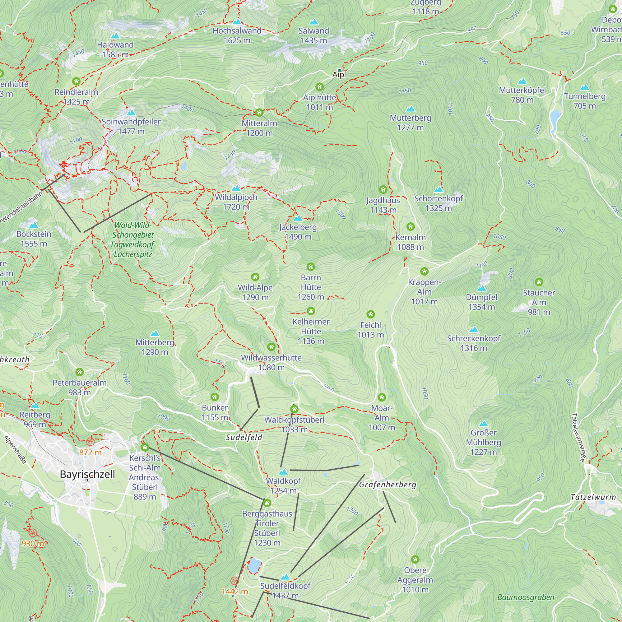 Kelheimer Hütte map